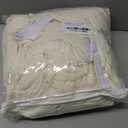 KinCam Recliner Covers, Stretch Reclining Chair Covers, Recliner Sofa Slipcovers Stripe Jacquard Recliner Couch Covers Furniture Protector Covers for Pet Kid (1 Seater, Cream)