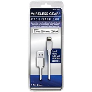 Lighting Sync and Charge Cable with USB - Retail Packaging - White
