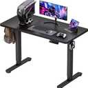 Standing Desk Electric Adjustable Computer Desk-Stand up Desk Office Gaming Home Office Memory Desks 48x24 inches Black, 47.2*23.6 Inch