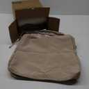Favoyard Outdoor Chair Cushions 19"x19"x2" Set of 4 Waterproof Seat Cushion for Patio Furniture with 3-Year Fade Resistant Removable Cover Attach Straps Hidden Zipper Round Corner for Yard Garden (Beige)