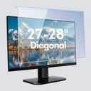 27-28 Inch Blue Light Filter for Computer Monitor, Computer Screen Blue Light Blocker Panel (24.8''x14.6'') for Widescreen Desktop LCD TV PC Monitor, HD Not Anti-Glare