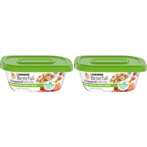 Beneful Purina Wet Dog Food, Chopped Blends with Lamb - (8) 10 oz. Tubs (Pack of 2), Best By July 2026