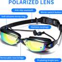 YLYUELANG Swimming Goggles with Earplug Design,No Leaking,Anti-Fog,Anti-UV,Perfect Swim Goggles for Men,Women and Youth