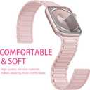 Witzon Magnetic Band Compatible with Apple Watch 46mm 45mm 44mm 42mm 41mm 40mm 38mm 49mm Bands for Men Women, Sport Silicone Strap Strong Magnet Wristband for iWatch Series 10 9 8 7 6 5 4 3 SE Ultra 2