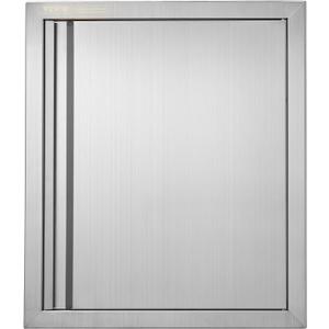VEVOR Outdoor BBQ Kitchen Door, 18W x 21H Inch Stainless Steel Flush Mount Vertical Door with Recessed Handle, for Grilling Station