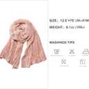 SOJOS Lightweight Ultra Soft Chenille Ribbed Thick Scarf Knit Shawl for Women for Fall Winter Shawl Wrap SC326 (Pink)