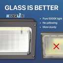 HYPERLITE LED Wall Pack Light 120W 15,600LM Commercial and Industrial Outdoor LED Wall Lights for Parking Lots House Warehouses 4 Pack UL Listed