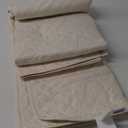 SunStyle Home Quilt Set Queen Beige Lightweight Bedspread Full Soft Reversible Coverlet for All Season 3pcs Diamond Quilted Bedding Sets (1 Quilt 2 Pillow Shams)(90"x96")