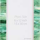 Handicrafts Home 6x12 Poster Frame - Green Bone Inlay Classic Collection Wall Mount Decorative Picture Frame for Posters, Photos, Diplomas, Certificates, Art Work - Handmade Vintage Home Decor Gift