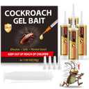 Cockroach Gel Bait, 4 Tube for Indoor & Outdoor Use, Effective Roach Repellent for Home, Kitchen & Garage