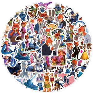 74 Pcs Anime Theme Stickers, Animals Cute Stickers, Movie Sticker Decorative Items Suitable for Tablets, Water Bottles, Refrigerators, Guitars, Scooters, Suitcases, and More