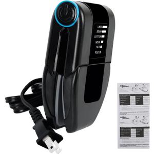 Folding Portable Iron Mini Collar Iron Electric Mini Iron With Double Ironing 6 Heat Settings Flip-Out Wings Functions for Household Dorm Room Crafting Travel Business Trip Collar Accessories (Black)