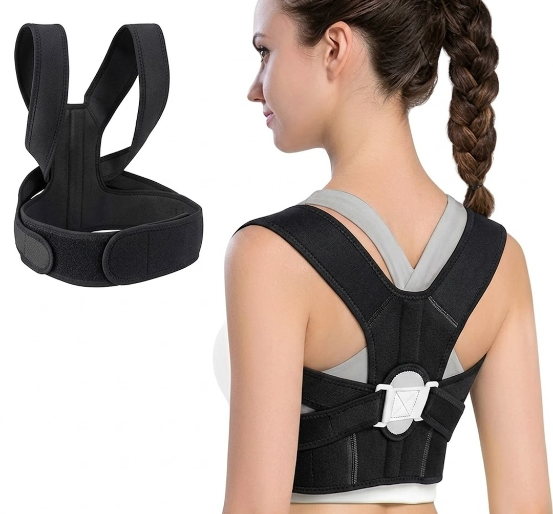HLOES Posture Corrector for Women and Men,Adjustable Upper Back Brace, Breathable Back Support straightener, Providing Pain Relief from Lumbar, Neck, Shoulder, and Clavicle, Back