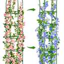 Trellis for Climbing Plants Outdoor, 6FT Garden Obelisk Rustproof PE Coated Metal Potted Plant Climbing Support, Thickened Tube Plant Tower Trellis for Clematis Vine Support Indoor (Pack of 1)