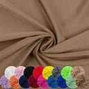 Nylon Spandex Fabric, 80% Nylon, 20% Spandex, Swimwear, Activewear Fabric 4 Way Stretch Sports, Dance, Yoga (Brown, 1 Yard)