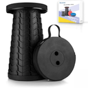 Boreeman Collapsible Stool, Portable Folding Stool Equipped with One Set Cushion and Carry Bag