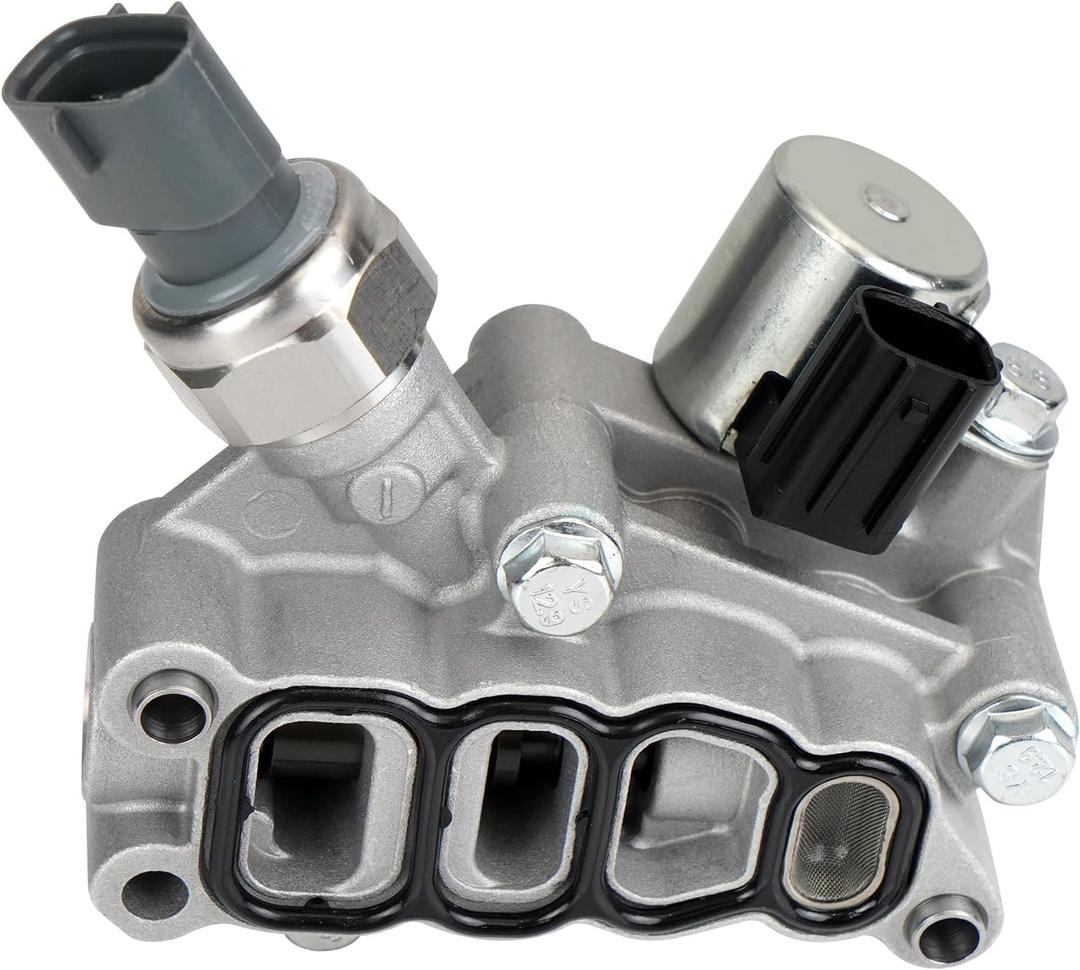 VVT Solenoid With Sensor and Gasket Compatible with Honda Pilot Accord Odyssey Replaces 15810-RKB-J01 Engine Variable Valve Timing Control