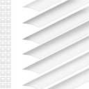 Nuanchu 5 PCS Vertical Blind Replacement Slats PVC Vertical Blind Slats Replacement Parts and 30 Pieces Clear Repair Tabs Repair Fixers for Sliding Door Window(White)