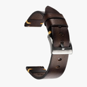 Retro Handmade Watch Band, Quick Release Vintage Leather Watch Strap Replacement,Choice of Width 24mm