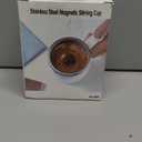 Self Stirring Mug,Rechargeable Auto Magnetic Coffee Mug with 2Pc Stir Bar,Waterproof Automatic Mixing Cup for Milk/Cocoa at Office/Kitchen/Travel 14oz Best Gift - Black