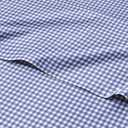 Blue Gingham Sheets - 1 Flat & 1 Fitted Sheet & 2 Pillowcases w/ Deep Pockets - Grid, Plaid, Checkered Pattern Bed Set - Comfy, Wrinkle & Fade Resistant - Ultra-Soft, Breathable & Cooling - Full Size