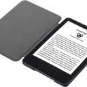 Generic Case for All-New Kindle Paperwhite 12th Gen 2024 (7") & for Kindle Colorsoft Signature Edition (7"), Slim Protective Smart Leather Cover with Auto Wake/Sleep (Pink)