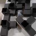 Heavy Alloy Steel Pergola Kit with 3-Way Brackets for 4"x 4" (Actual 3.6" X 3.6") LumberDIY Pergola Brackets Suitable for PergolasGardensand Metal Gazebo Kits - Includes Screws