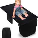 Toddler Airplane Bed | Kids Airplane seat Extender | Easy to Install for ariplane, Train, Cars | Kids Airplane Travel Essentials | Foot Rest Cushion (with Foot Pads)