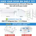 [2 PACK] UPGRADED 240356401 Refrigerator Door Bin Compatible with Frigidaire Door Shelf Replacement Parts AP2116036 Frigidaire Gallery Shelf Replacement FFHS2611PFEA FFHS2611LBRA FFSS2614QS4A Door Bin