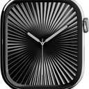 Silm Silicone Band Compatible with Apple Watch Bands 38mm40mm41mm42mm44mm45mm46mm49mm for women,Soft Silicone Replacement Strap for iWatch SE3/2/1 Series11 10 9 8 7 6 5 4 3 2 1 Ultra3/2/1 (White Band + Silver Buckle)