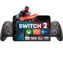 Gamtoure Wireless Phone Controller for iPhone, iPad Mini, Android- Bluetooth Game Controller for Nintendo Switch 2/Switch/Lite/OLED (Black)