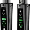 Aveek Wireless XLR Transmitter Receiver System for Dynamic Mic, 200FT Range, Receiver + 1Transmitter