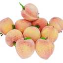 JEDFORE Fake Fruit Home House Kitchen Party Decoration Simulation Artificial Lifelike Peach 10pcs Set