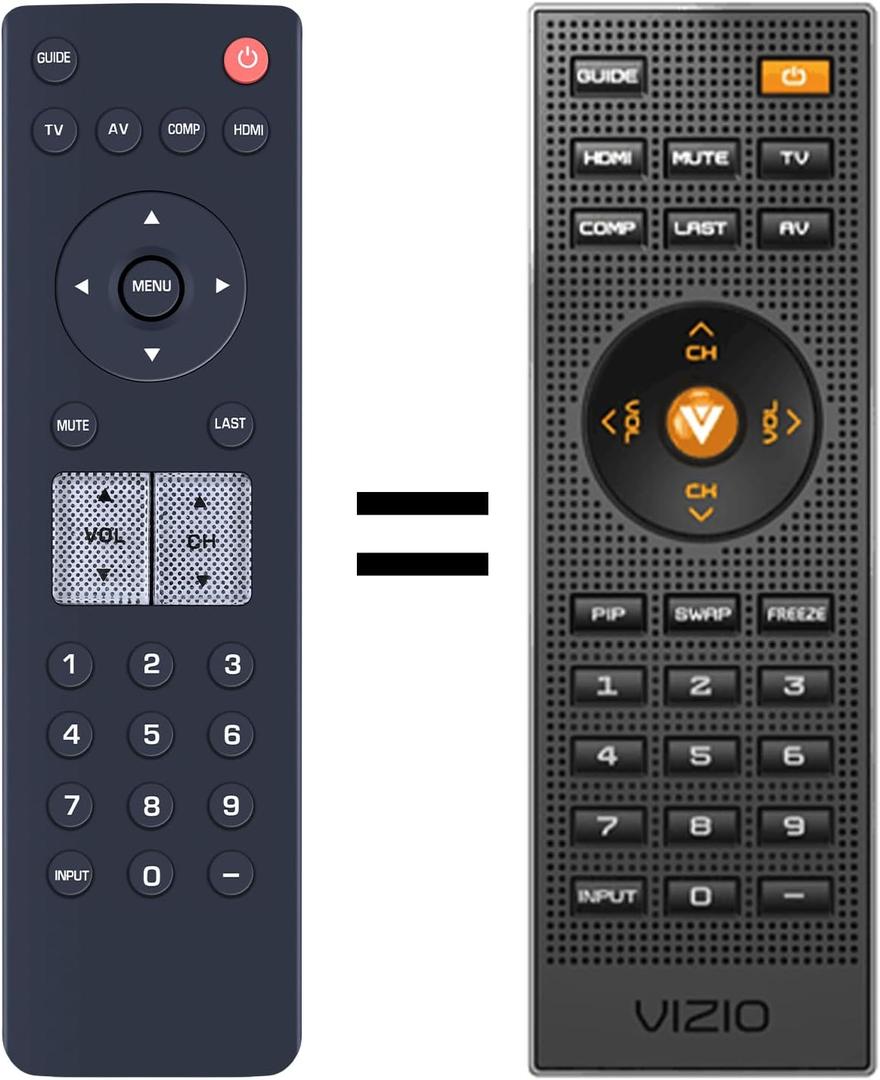 VR3 Replacement Remote Control for Vizio TV, Compatible with VOJ320 VOJ320F VOJ320F1A VOJ320F1AC VOJ320M VOJ370 VOJ370F1A VOJ370F VOJ3201A VO37LFHDTV10A VO37L FHDTV20A