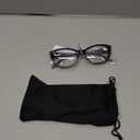 PASTL Clear Lens Glasses With Bifocal Reading Lens Womens Rectangular Cateye (Purple)