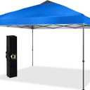 CROWN SHADES 10x10 Pop Up Canopy Tent, Outdoor Canopy with Carry Bag, Pop Up Tent Sports Shelter(Blue)