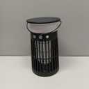 Solar Bug Zapper Outdoor Waterproof, 4 in 1 Solar Mosquito Zapper Outdoor, Cordless Solar Fly Zapper with RGB, Flame Light and LED Camping Lantern (Black)