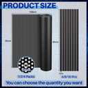 Woanger 1 Pcs 1000 x 300 mm DIY PC Case Dust Filter 0.5 mm High Airflow Hole PC Fan Mesh Filter Air Vent Covers PVC Dustproof Cover with 4 Magnetic Strip for Computer Chassis Speaker and More, Black