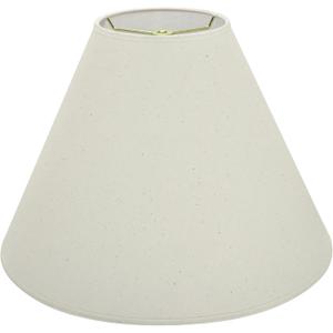Aspen Creative 32016A Transitional Hardback Empire Shape Spider Construction Lamp Shade in Ivory, 16" wide (6" x 16" x 12"), 6" Top x 16" Bottom x 12" Slant