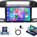 Android Car Stereo for Toyota Camry 2000-2006, Wireless Carplay Android Auto Car Radio, 9'' Touch Screen Head Unit with Mirror Link GPS Navigation FM RDS HiFi WiFi AHD Backup Camera SWC USB MIC