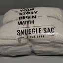 Snuggle Sac Heather Throw Blanket for Couch, Reversible Super Soft Blankets Warm Cozy Knit Fuzzy Plush Lightweight for Sofa, Bed, Camping, Picnic (Heather Ivory, Throw-XL(50"x 70"))