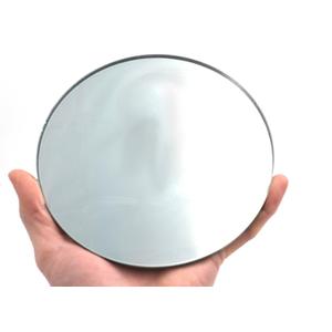 EISCO Round Large Convex Glass Mirror - 6" (150mm) Diameter - 150mm Focal Length - 5mm Thick Approx