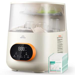Baby Bottle Washer Steam Dryer: All in One Cleaning Machine for Bottles Pump Parts & Baby Essentials Replaces Hand Washing Effortless Daily Use