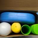 Liberry Tball Set for Toddlers with Adjustable Height Tee Ball Stand, Weighted Base and Kids Baseball Bat, Sports Game Toys Birthday Gift for Boys Girls Ages 3 4 5 (Green)