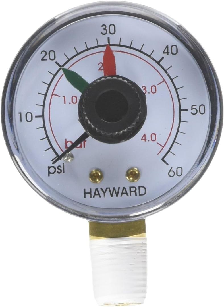 Hayward D.E.CX271261 Boxed Pressure Gauge with Dial Replacement for Select Hayward Filter and Multiport Valve