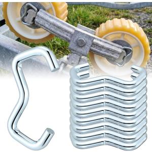 Frienda 50 Pack Wobble Roller Retainer Rings Clips Boat Wobble Roller Clips 3/16 Inch Ring Diameter Fits 1-1/8 Inch Shaft Size for Marine Boat Trailer Accessories Replacement Hardware