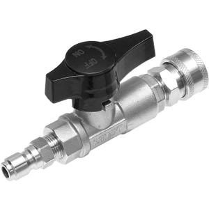 PWACCS Ball Valve Pressure Washer, 3/8" Quick Connect Stainless Steel Shut Off Valve for Power Washer Hose, 5000 PSI
