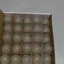 Novelty Lights 25 Pack G40 Frosted White Outdoor Globe Bulbs, Light Bulbs Glass Incandescent Bulbs with 3000 Hour Lifespan, Globe String Lights Replacement Bulbs