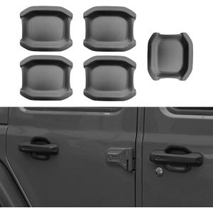 Car Door Bowl Scratch Protector for Jeep Wrangler JL, Exterior Door Handle Bowl Cover Protection Trim Accessories Compatible with Jeep Wrangler JL JLU 2018-2023 4 Doors, ABS Plastic, 5PCS