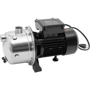 1.5 HP Shallow Well Pump Garden Jet Pump 1200GPH 115V Stainless Steel Irrigation Jet Water Pumps for Garden Lawn Irrigation System
